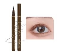 Ink Eye Liner, Pen Waterproof Eyeliner Liquido a Lunga Durata, Marrone Eyeliner Penna Resistente alle Sbavature, Facile da Applicare, Punta Flessibile per Dona un Finish Preciso e Intenso agli Occhi