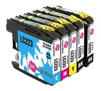 Ink Inspiration® Sostituzione per Brother LC223 Cartucce d'inchiostro Kit 5, Compatibile con Brother DCP-J4120DW MFC-J5320DW MFC-J5620DW MFC-J4420DW MFC-J4620DW J4625DW MFC-J680DW MFC-J5720DW J480DW