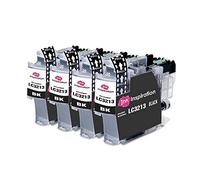 Ink Inspiration® Sostituzione per Brother LC3213 LC-3213BK Nero Cartucce d'inchiostro Kit 4, Compatibile con Brother DCP-J572DW DCP-J774DW MFC-J895DW MFC-J497DW MFC-J890DW DCP-J772DW MFC-J491DW