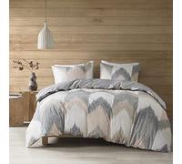 INK+IVY Alpine copripiumino interno/queen size - Blush, grigio, Avorio, pezzato Chevron - 3 pezzi - 100% cotone leggero copripiumino