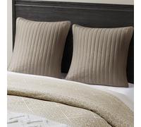 INK+IVY Camila 200TC Quilted Euro Sham, Tortora