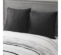 INK+IVY Camila Quilted Euro Sham Black Euro Sham