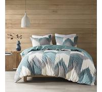 INK+IVY Jla Aspen 3 pezzo cotone copripiumino mini set, navy - King/Cal - King, Cotone, Aqua, Full/Queen