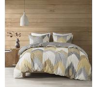 INK+IVY Jla Aspen 3 pezzo cotone copripiumino mini set, navy - King/Cal - King, Cotone, Yellow, Full/Queen