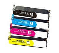 INK JET PIGMENTATA 973X KIT DA 4 INK JET NERO CIANO MAGENTA E GIALLO COMPATIBIL
