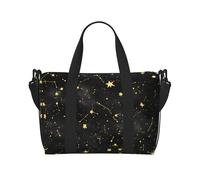 Ink Night Star Chart Printed Travel Tote Bag, Borsa da palestra di grande capacità, Borsa a tracolla leggera da viaggio per fine settimana, unisex