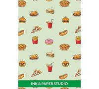 Ink & Paper Studio | Notebook Journal - A5 Size, 198 Ruled Pages, 90 GSM Natural Shade, Paperback | Food Lover's