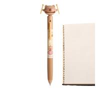 Ink Pencil, Gel Pens, Capybara Pound, Quick-Drying Black Ink, Cute Retractable Design, for School Work Journaling Presents, 16cm/6.3 Inches Long, Multicolor, 1 Piece, 35g