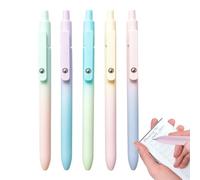 Ink Pens Gel, 0.7mm Gel Pen Smooth Writing 6.1x2.17x0.67 inches, 5 Piece Precision Tip Set, Retractable Design with Clip, Professional Stationery for School, Office, Home, Business