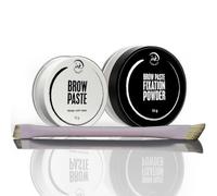 Ink Permanent Kit per Mappatura Sopracciglia con Cipria, Pennello e Pasta Bianca, Strumento per Microblading e Trucco Permanente