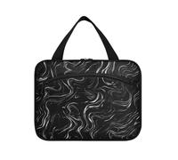 Ink Render Borsa da toilette da viaggio da appendere in bianco e nero per uomo con gancio, borse essenziali di design con cerniera per viaggiatori vacanza Porta cosmeticos Mujer para cartera L