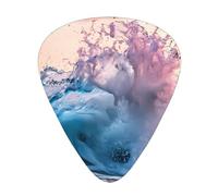 Ink splash wavesGuitar Picks, set di 12 pezzi, tre diversi spessori per chitarra acustica elettrica e altri strumenti
