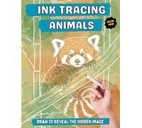 Ink Tracing Animals Coloring Book: 30 Unique Animals to Trace and Color | Follow the White Lines to Reveal the Hidden Image