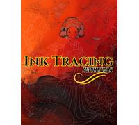 Ink Tracing Autumn Vol. 4: 50 Elegant Autumn-Inspired Designs on Warm Red-Orange Backdrops with Bleed-Protected Pages for Stress Relief, Mindfulness, and Creative Relaxation, Stress relief art book