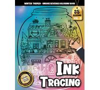Ink Tracing Book For Adults: A Cozy Stress Relief Coloring Book for Adults with Magical Snow Jar Scenes for Creative Relaxation & Mindfullness