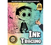 Ink tracing book for adults: A Spooky Cute Halloween Activity Book with 35 Tracing Designs for Relaxation