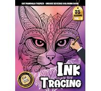 Ink Tracing Book For Adults: Charming Cat Mandala Designs for Tracing and Stress-Free Creativity