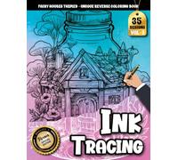 Ink Tracing Book For Adults: Magical Fairy Jar Illustrations Featuring Cozy Homes for Tracing, Calm Focus, and Creativity