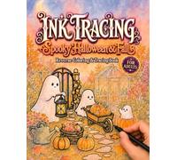 INK Tracing Book For Adults - Spooky Halloween & Fall: A Line Tracing Halloween Coloring Book Featuring Cozy Fall Landscapes, Pumpkin Patches, Autumn ... Scenes & Soft Watercolor Backgrounds
