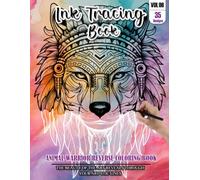 Ink Tracing Book for Adults: Stress relief reverse Animal warrior ink tracing book for adults: mindfully Follow white lines to Uncover 35 Animal ... pages a perfect gift for Animal lovers(Vol-6)