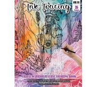 Ink Tracing Book for Adults: Stress relief reverse Christmas Tree ink tracing book for adults: mindfully Follow white lines to Uncover 35 Christmas ... a perfect gift for Christmas lovers(Vol-1)