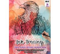 Ink Tracing Book for Adults: Stress relief reverse Crow Mandala ink tracing book for adults: mindfully Follow white lines to Uncover 35 Crow Mandala ... a perfect gift for Animal Lovers(Vol-07)