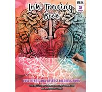 Ink Tracing Book for Adults: Stress relief reverse Love Heart Lock Mandala Coloring Book for adults: mindfully Follow white lines to Uncover 35 cute ... a perfect gift for Valentines day(Vol-14)