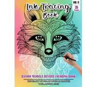 Ink Tracing Book for Adults: Stress relief reverse Racoon Mandala ink tracing book for adults: mindfully Follow white lines to Uncover 35 Racoon ... a perfect gift for Racoon lovers(Vol-11)