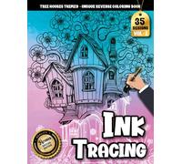 Ink Tracing Book For Adults: Whimsical Tree House Artwork With Nature Details for Mindful Tracing and stress relief