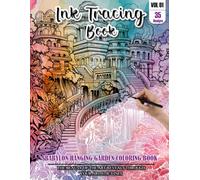 Ink Tracing Book: Stress relief reverse Babylon Hanging Garden Coloring Book for adults: mindfully Follow white lines to Uncover 35 cute Babylon ... a perfect gift for Garden lovers(VOL-01)