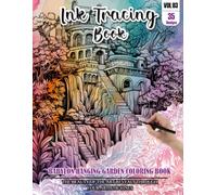 Ink Tracing Book: Stress relief reverse Babylon Hanging Garden Coloring Book for adults: mindfully Follow white lines to Uncover 35 cute Babylon ... a perfect gift for Garden lovers(VOL-03)
