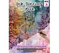 Ink Tracing Book: Stress relief reverse Babylon Hanging Garden Coloring Book for adults: mindfully Follow white lines to Uncover 35 cute Babylon ... a perfect gift for Garden lovers(VOL-04)