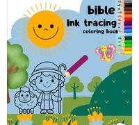 Ink tracing coloring book: Bold and easy designs to trace and color, for all ages for Adults and Teens