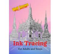 Ink Tracing for Adults and Teens, Well known Place: A Relaxing Gradient Background Tracing Book Featuring 50 Famous Landmarks with Light Gray Ink ... Relief, Mindful Focus, and Creative Enjoyment