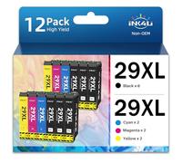 INK4U 29XL Cartucce d'inchiostro compatibili per Epson 29 29XL per Expression Home XP-235 XP-245 XP-247 XP-255 XP-257 XP-332 XP-335 XP-342 XP-345 XP-352 XP-355 (6 Nero, 2 Ciano, 2 Magenta, 2 Giallo)