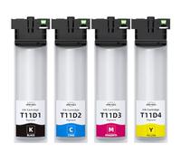 INK4U Cartucce T11D Multipack Compatibile per Epson T11D1, T11D2, T11D3, T11D4 con Workforce-Pro WF-C5390DN, WF-C5390DW, WF-C5390DW BAM, WF-C5890DW, WF-C5890DWF BAM (Nero, Ciano, Magenta, Giallo)
