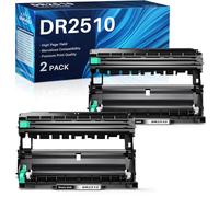 INK4U DR2510 Tamburo (Confezione da 2, Totale 30.000 Pagine) Compatibili per Brother DR 2510 Tamburo per DCP-L2627DW HL-L2400DWE DCP-L2620DW MFC-L2860DW DCP-L2660DW MFC-L2860DWE DCP-L2627DWE
