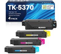 INK4U TK5370 Toner compatibile con Kyocera TK-5370 Multipack compatibile con Kyocera ECOSYS PA3500cx, MA3500cix e MA3500cifx(TK-5370K, TK-5370C, TK-5370M, TK-5370Y, con chip)