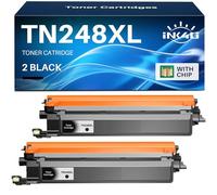 INK4U TN248XL Cartucce toner nero, compatibili con Brother TN248BK, per Brother DCP-L3560CDW MFC-L3760CDW DCP-L3520CDWE DCP-L3520CDW MFC-L8390CDW MFC-L3740CDWE MFC-L3740CDW (2 confezioni)