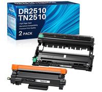 INK4U TN2510 Toner + DR2510 Tamburo Compatibili per Brother HL-L2400DWE DCP-L2627DW DCP-L2620DW DCP-L2665DW DCP-L2660DW MFC-L2860DWE DCP-L2627DWE MFC-L2800DW