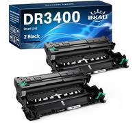INK4U Unità tamburo DR3400 per Brother DCP-L5500DN L6600DW HL-L5000D L5100DN L5100DNT L5200DW L6250DN L6300DW L6300DWT L6400DW L6400DWT MFC-L5700DN L5750DW 6800DW L6800DWT L6900DW (confezione da 2)