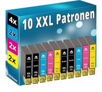 Inkadoo 10 cartucce d'inchiostro compatibili per Epson Expression Home XP 2100 XP 2105 XP 3100 Set