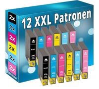 Inkadoo 12 cartucce d'inchiostro compatibili per Epson Stylus Photo 1400 1500 W T0791 - T0796 Set