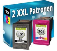 Inkadoo 2 cartucce compatibili per HP 301-XL DeskJet 1514 2054a 2510 2514 2542 2543 2544 2547 2548