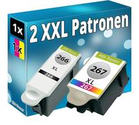 Inkadoo 2 cartucce di inchiostro XXL compatibili con Epson 266 + 267 Work Force WF-100W nero e colore