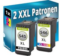Inkadoo 2 cartucce d'inchiostro 2 x PG-545+CL-546 XL compatibili per Canon IP2850 IP2855 MG2440 MG2455 MG2540