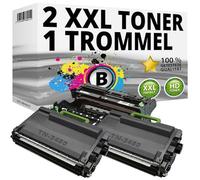 Inkadoo 2 toner + tamburo compatibili per Brother HL-L5000D L5100DN L5200DW L6250DN L6300-DW