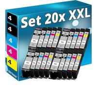 Inkadoo 20 cartucce XXL compatibili con Canon PIXMA TR7550 TR8550 TS6150 TS6151 TS8350 TS3851