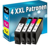 Inkadoo 4 cartucce d'inchiostro compatibili con HP 912 XL OfficeJet 8012 8014 8015 Pro 8022 8023 8024 8025