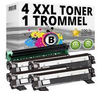 Inkadoo 4 toner + tamburo compatibili per Brother TN1050 DR1050 HL1112A HL1210W MFC-1810 1910